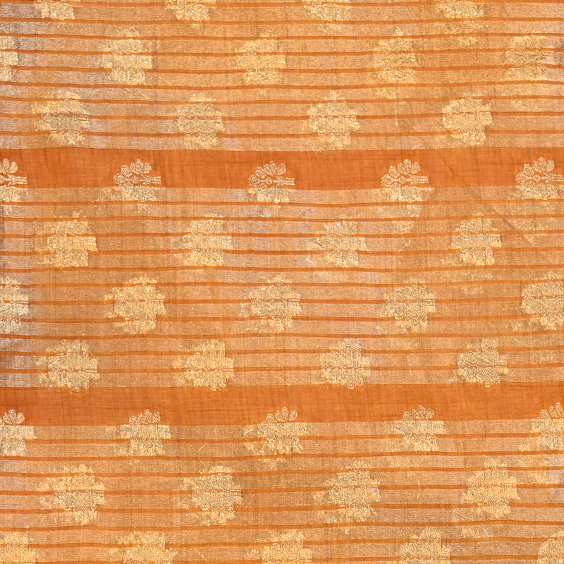 Tussar Silk - Rust Orange