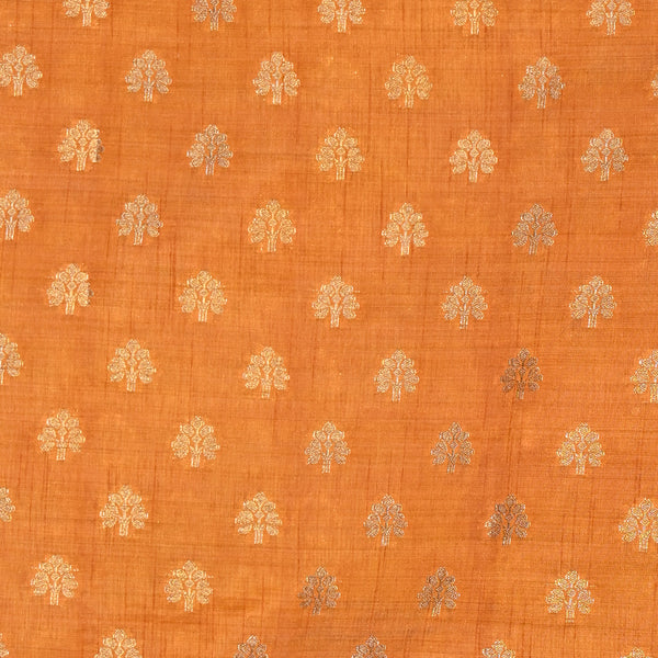 Tussar Silk - Rust Orange