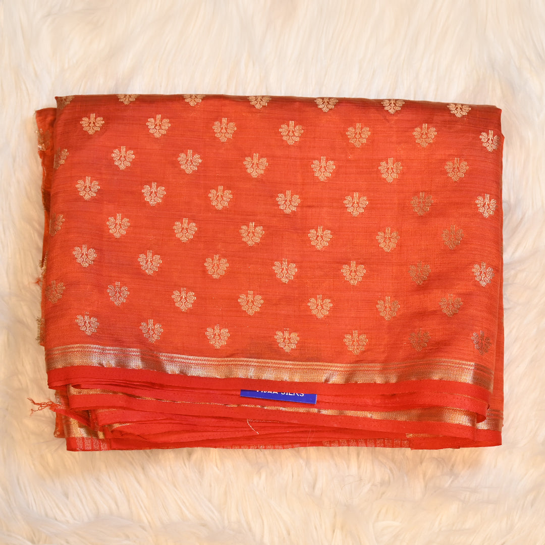 Tussar Silk - Orange