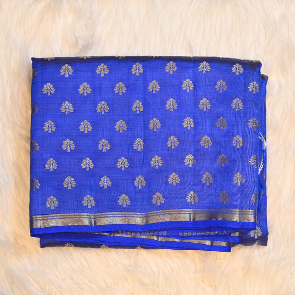 Tussar Silk - Royal Blue