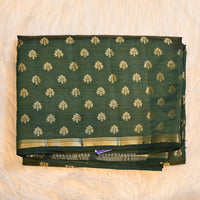 Tussar Silk - Dark Green