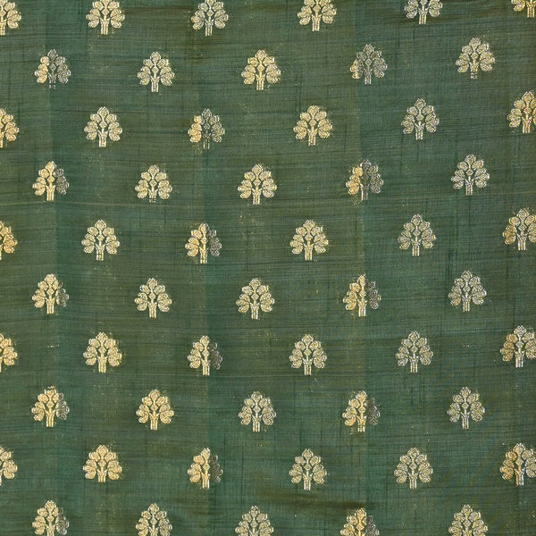 Tussar Silk - Dark Green