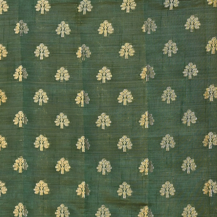 Tussar Silk - Dark Green