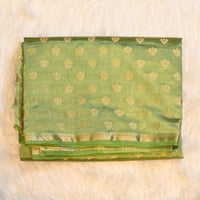 Tussar Silk - Pista Green