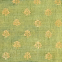 Tussar Silk - Pista Green