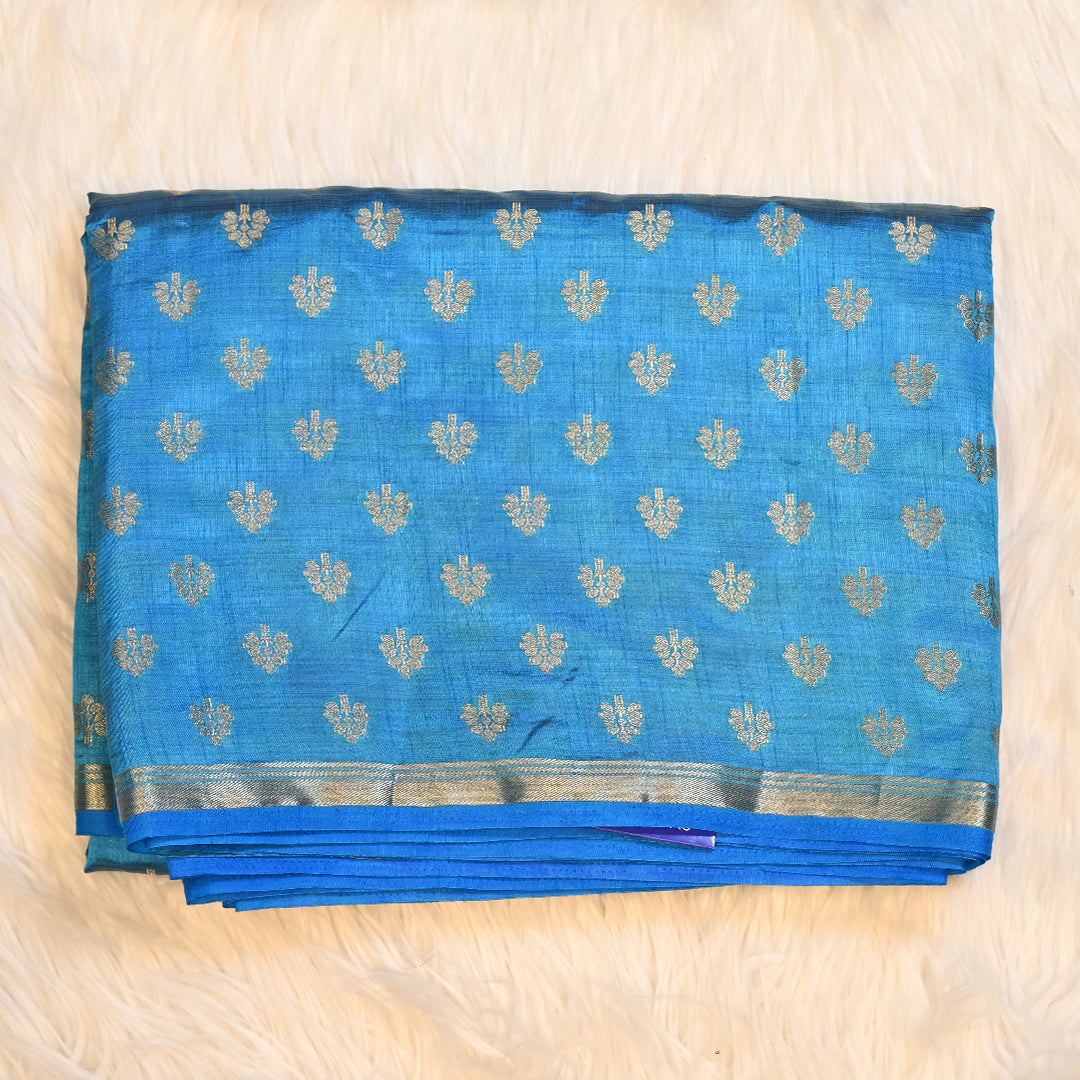 Tussar Silk - Blue