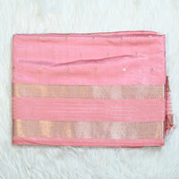 Maheshwari Silk - Peach Pink