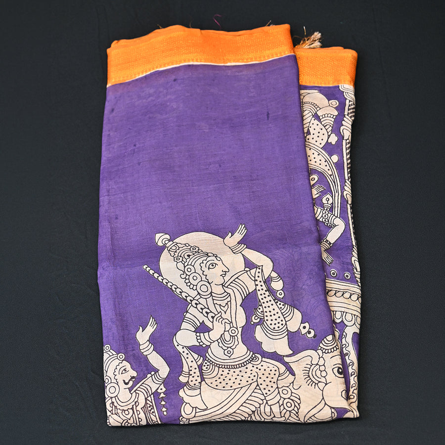 kalmkari chennuri cotton - Purple