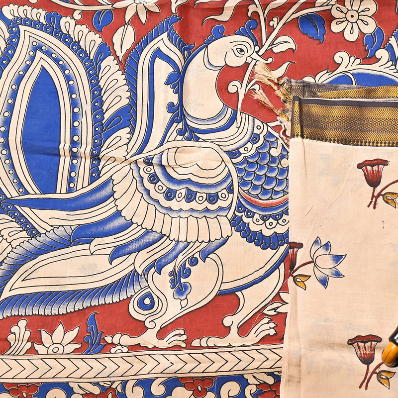 kalmkari chennuri cotton - Beige