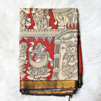 kalmkari chennuri cotton - Orange
