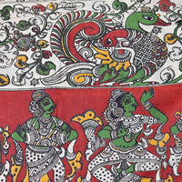 kalmkari chennuri cotton - Red
