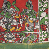kalmkari chennuri cotton - Red