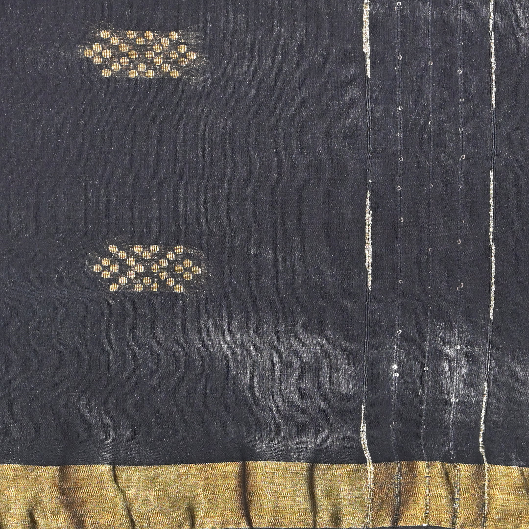 Bhagalpuri Kota Cotton - Black