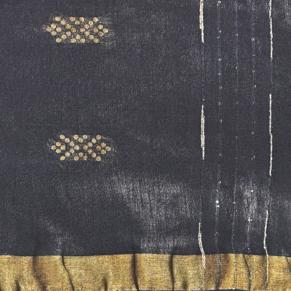 Bhagalpuri Kota Cotton - Black