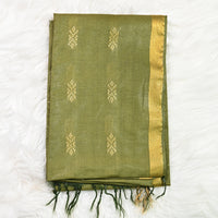 Bhagalpuri Kota Cotton - Pista Green