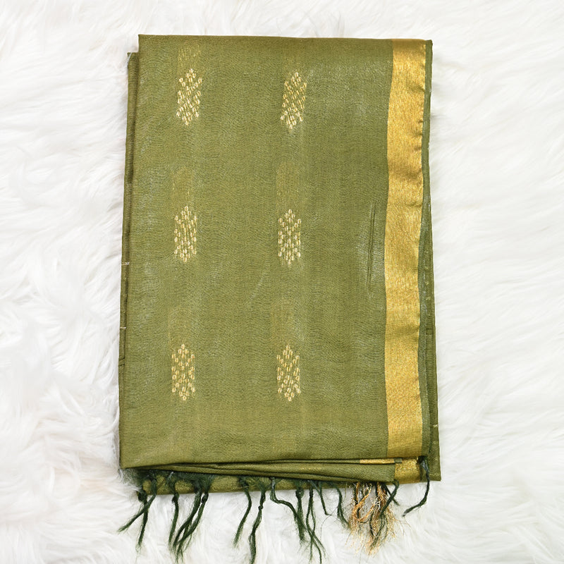 Bhagalpuri Kota Cotton - Pista Green
