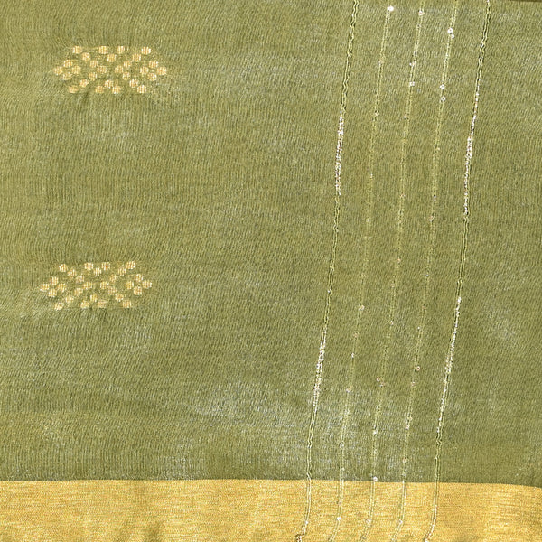 Bhagalpuri Kota Cotton - Pista Green