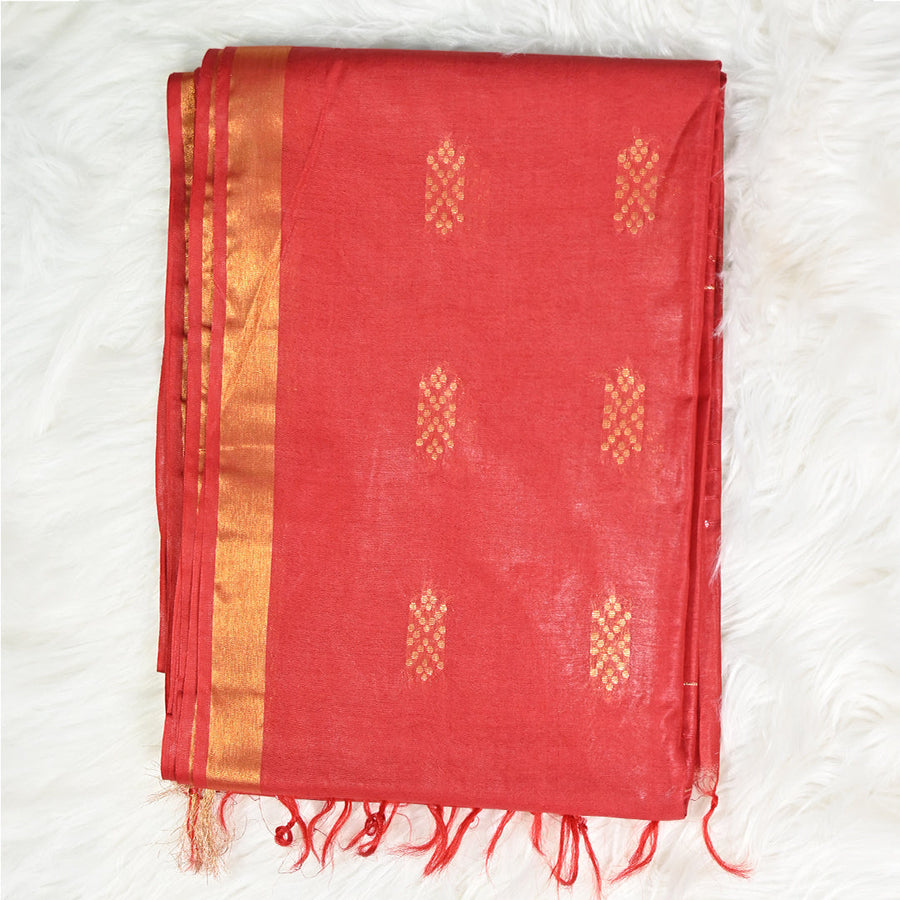 Bhagalpuri Kota Cotton - Red
