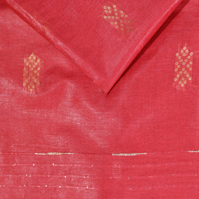 Bhagalpuri Kota Cotton - Red