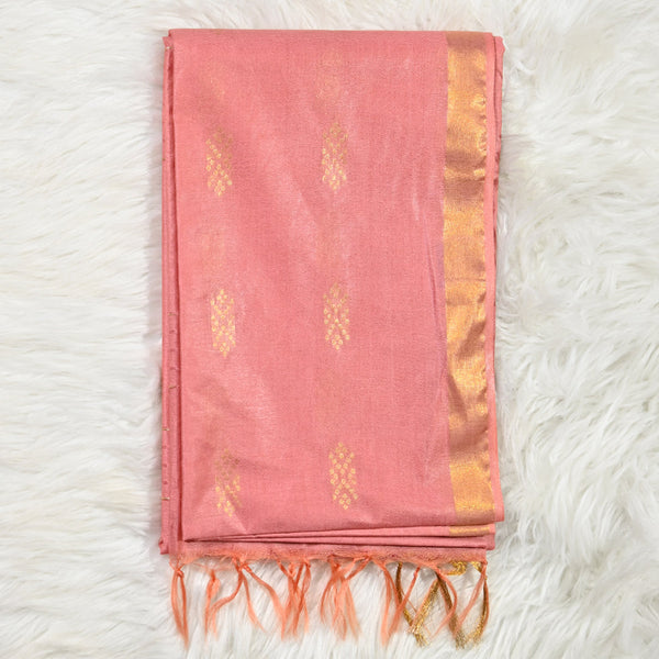 Bhagalpuri Kota Cotton - Peach