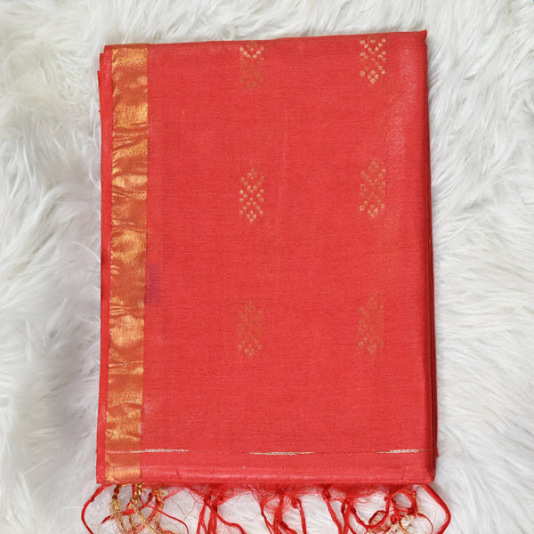 Bhagalpuri Kota Cotton - Orange
