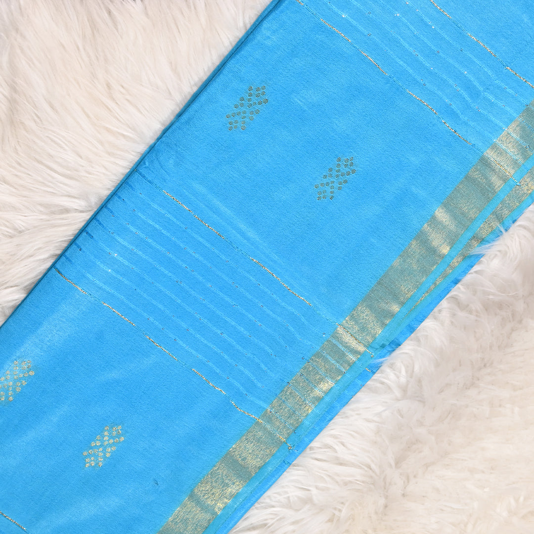 Bhagalpuri Kota Cotton - Sky Blue