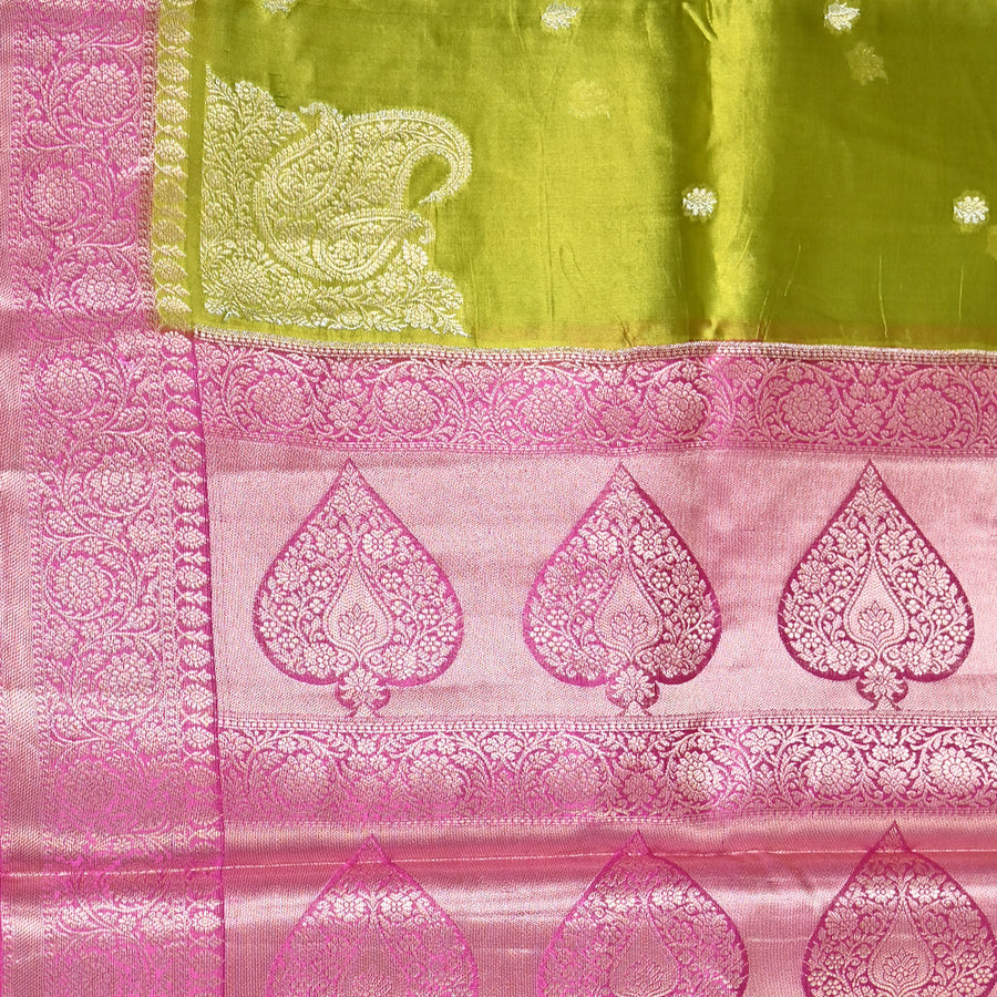 Pure Mango Silk - Pista Green
