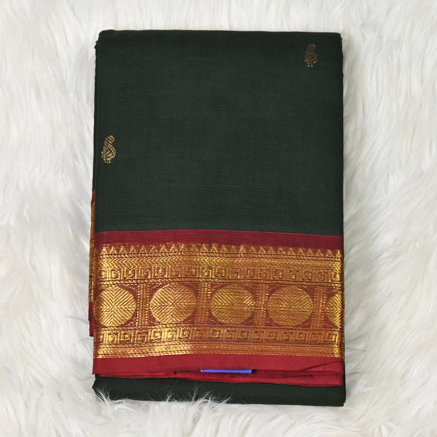 Chettinad Cotton - Dark Green