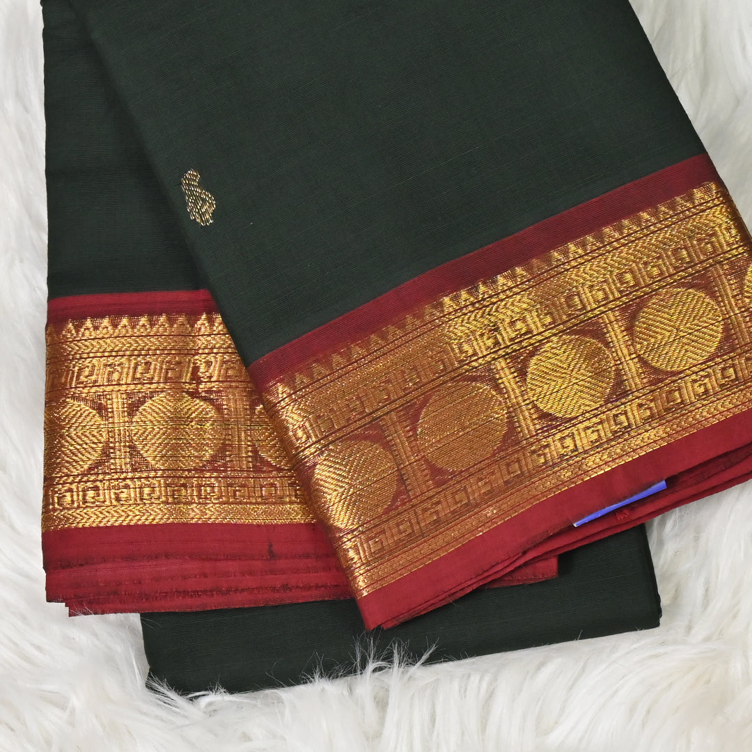Chettinad Cotton - Dark Green