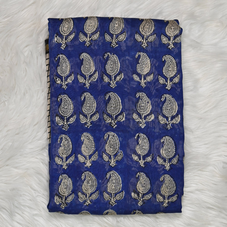 Pure Chanderi Cotton - Blue