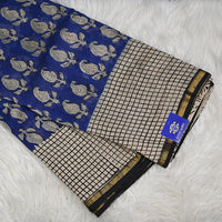 Pure Chanderi Cotton - Blue