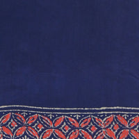 Pure Chanderi Cotton - Navy blue