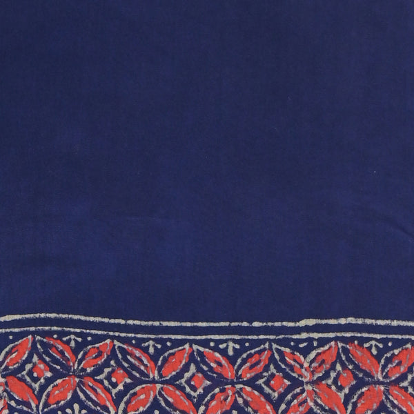Pure Chanderi Cotton - Navy blue