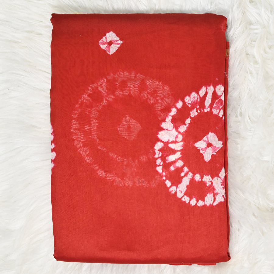 Pure Chanderi Cotton - Red