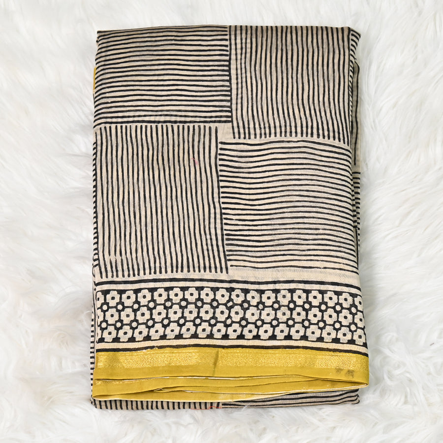 Pure Chanderi Cotton - Cream