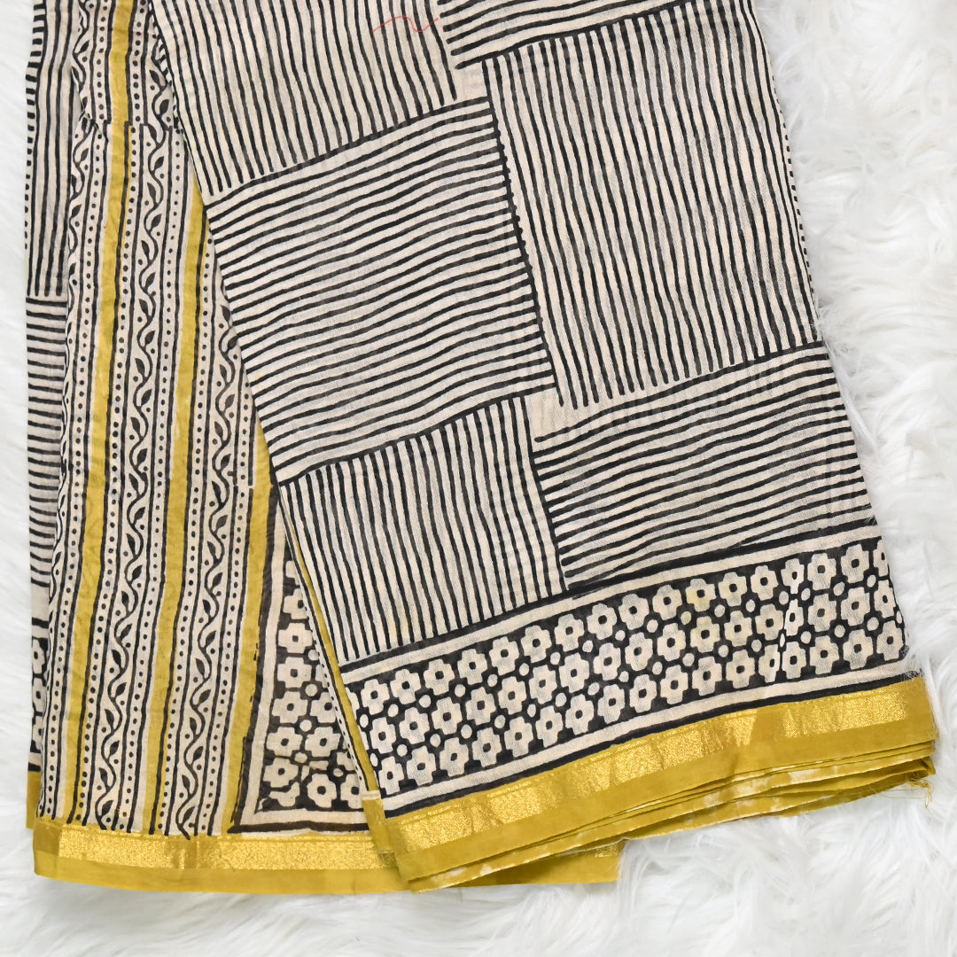 Pure Chanderi Cotton - Cream