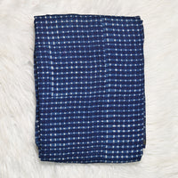 Pure Chanderi Cotton - Blue White