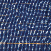 Pure Chanderi Cotton - Blue White