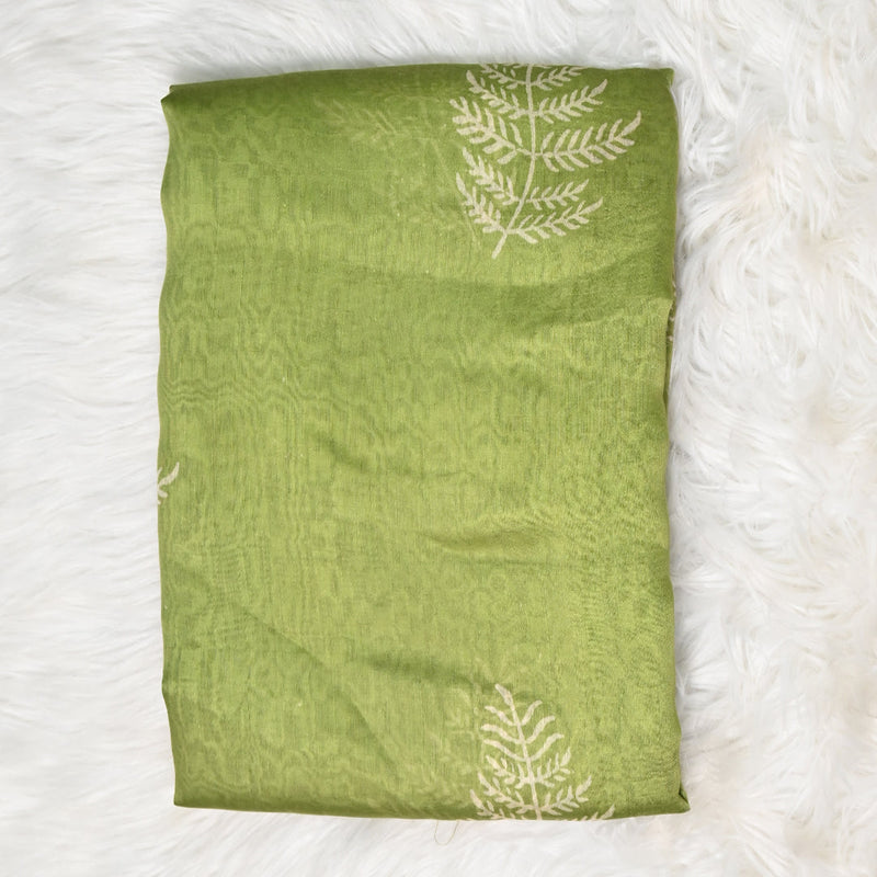 Pure Chanderi Cotton - Pista Green