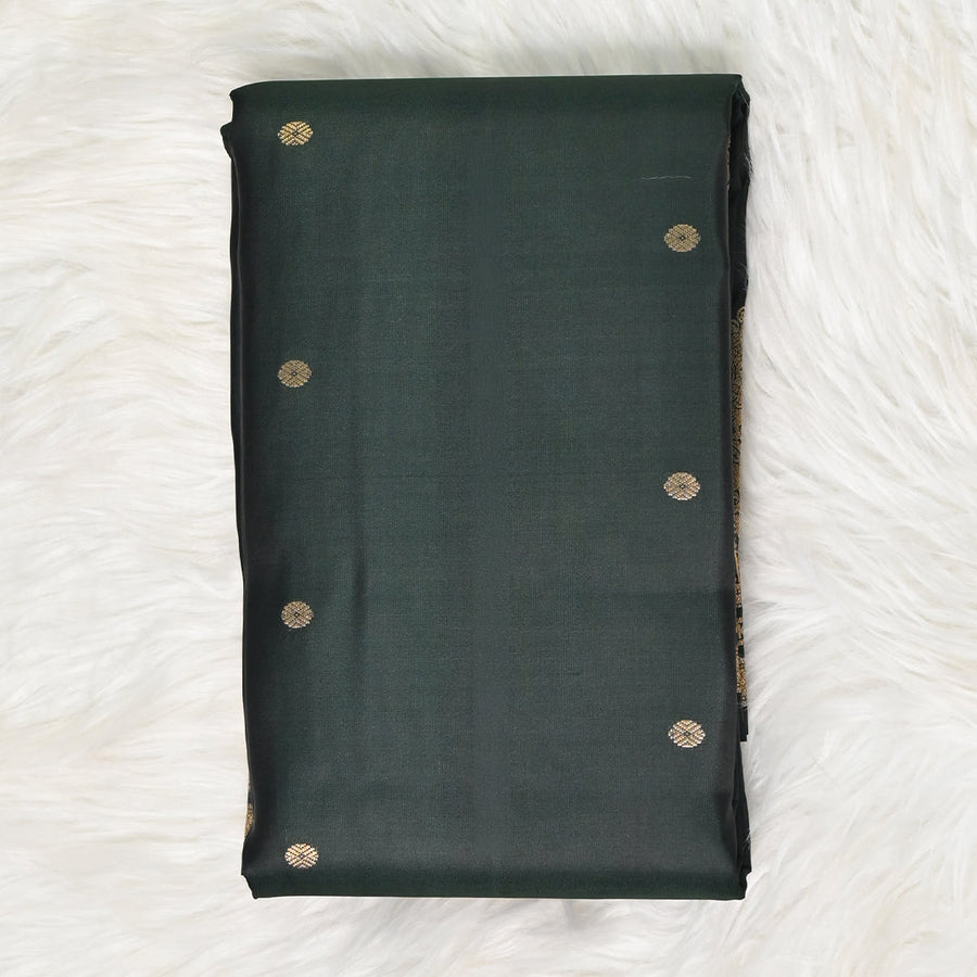 Kanchi Pattu - Dark Green