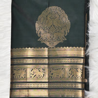 Kanchi Pattu - Dark Green