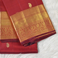 Kanchi Pattu - Maroon Red