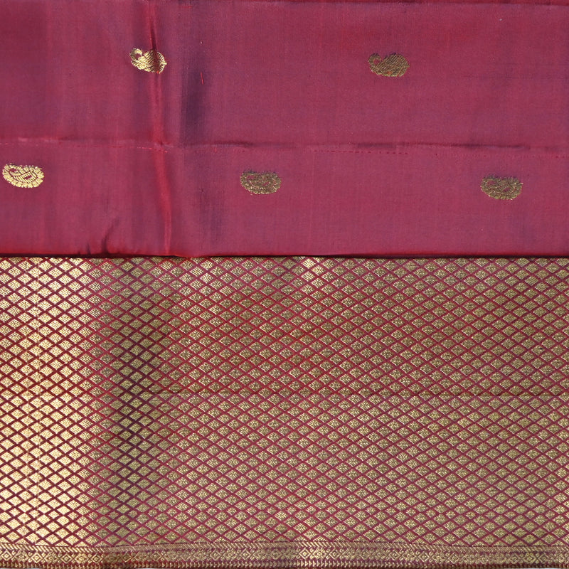 Kanchi Pattu - Maroon Red
