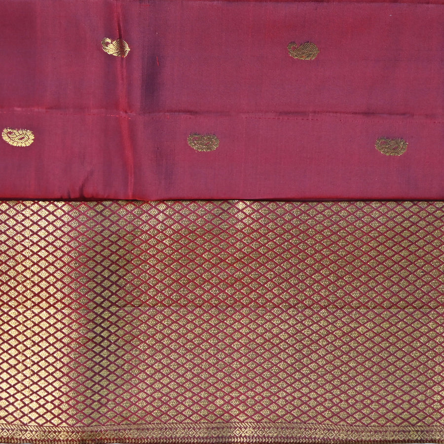 Kanchi Pattu - Maroon Red