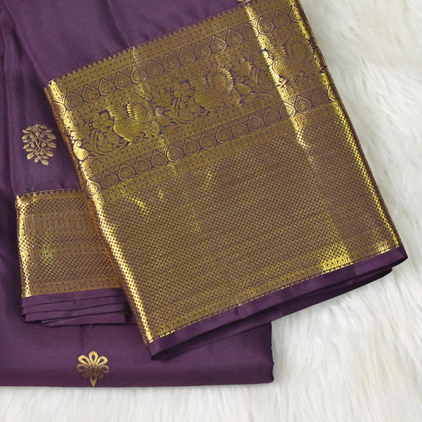Kanchi Pattu - Dark Purple