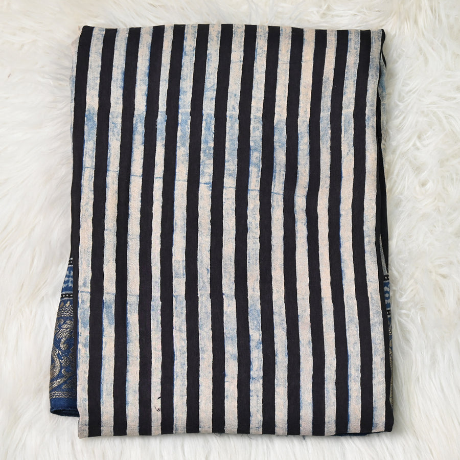 Ajrakh Modal Silk - Strips