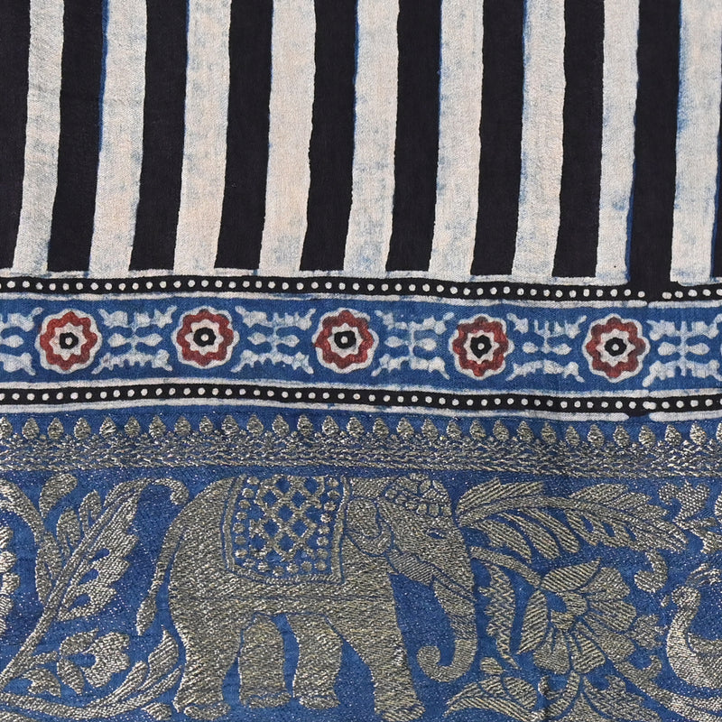 Ajrakh Modal Silk - Strips