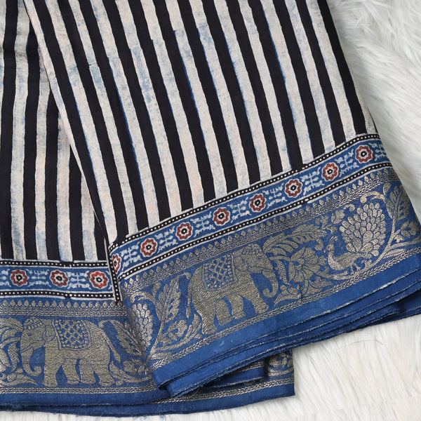 Ajrakh Modal Silk - Strips