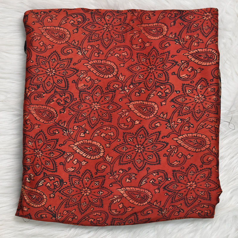 Ajrakh Modal Silk - Red