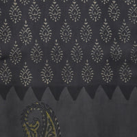 Ajrakh Modal Silk - Black